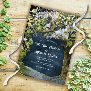 Magnolia and Moss Southern Evening Wedding Invitation