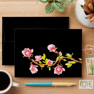Magnolia Black Envelop Envelope