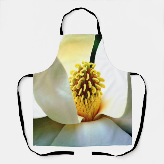 Magnolia Bloom Macro Apron (Front)