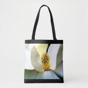 Magnolia Bloom Macro Tote Bag