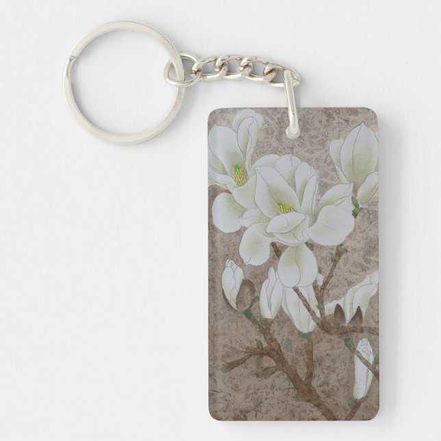 Magnolia Blossom  Key Ring (Front)