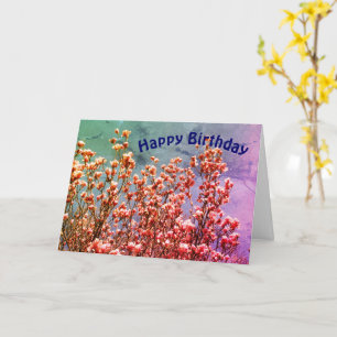 Magnolia Blossoms Blue Sky Art Birthday Card
