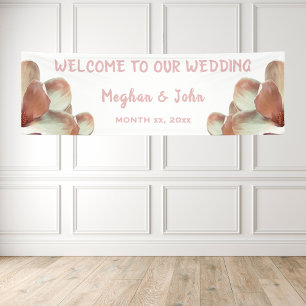 Magnolia Blush - Wedding Banner - 2.5' x 8'