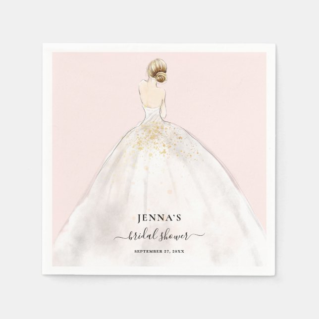 Magnolia Bride Bridal Shower Napkins (Front)