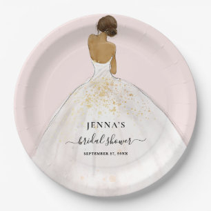 Magnolia Bride Bridal Shower Paper Plate