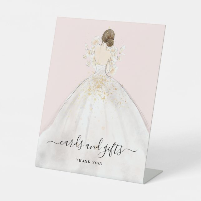Magnolia Bride Cards and Gifts Bridal Shower Pedes Pedestal Sign (Front)