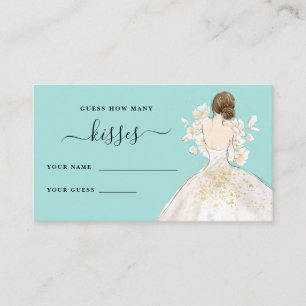 Magnolia Bride How Many Kisses Bridal Shower Enclo Enclosure Card