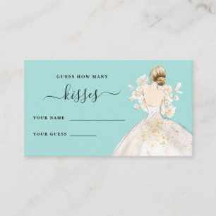 Magnolia Bride How Many Kisses Bridal Shower Enclosure Card