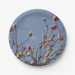 Magnolia Buds Paper Plates