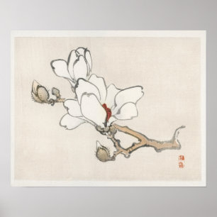 Magnolia by Kōno Bairei (1844-1895) Poster