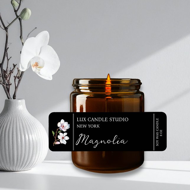 Magnolia Candle Label Return Address Label (Creator Uploaded)