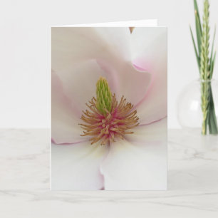 Magnolia Card White Blossom Card Personalise