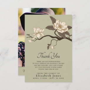 Magnolia Celebration of Life Thank You Card