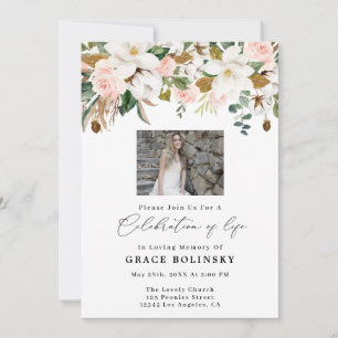 Magnolia & Cotton Celebration Of Life Invites