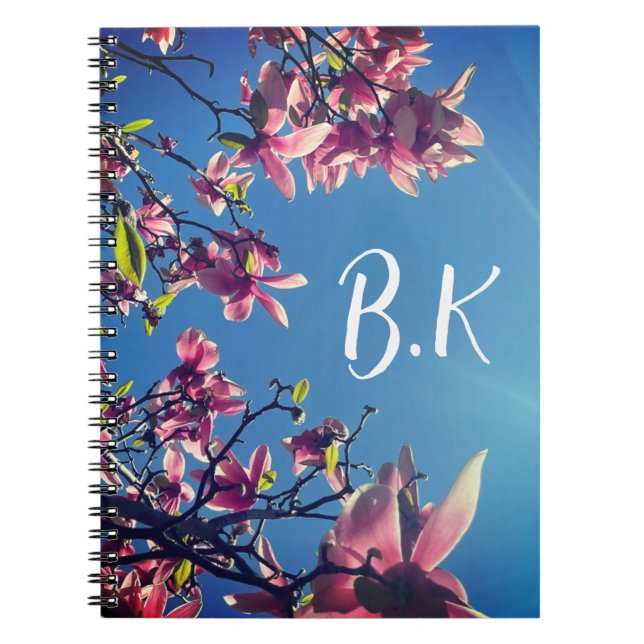 Magnolia Customisable  Notebook (Front)