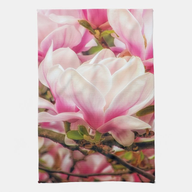 Magnolia Dream Tea Towel (Vertical)