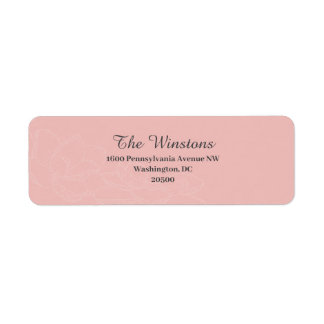 Magnolia Fairy Tale pale pink Return Address Lable Label