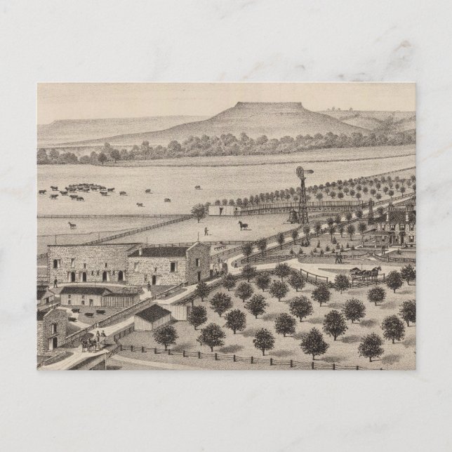 Magnolia Farm, Kansas Postcard (Front)