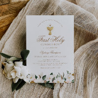 Magnolia floral first communion