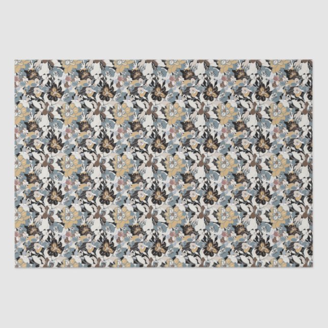 Magnolia Floral Pattern  Tissue Paper (Front)