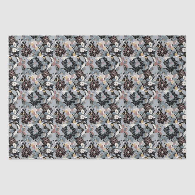 Magnolia Floral Pattern  Tissue Paper (Front)