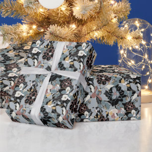 Magnolia Floral Pattern  Wrapping Paper