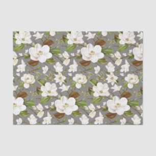 Magnolia Floral Wedding Tissue Paper