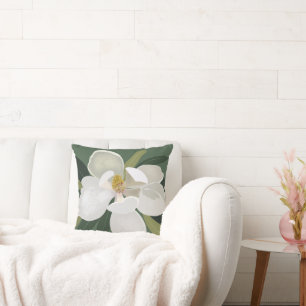 Magnolia Flower Bloom  Cushion