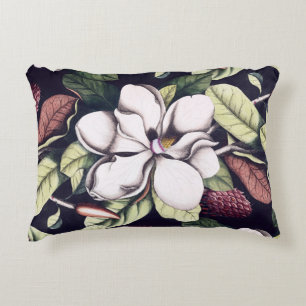 Magnolia Flower  Decorative Cushion
