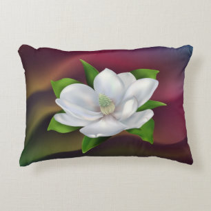 Magnolia Flower Decorative Cushion
