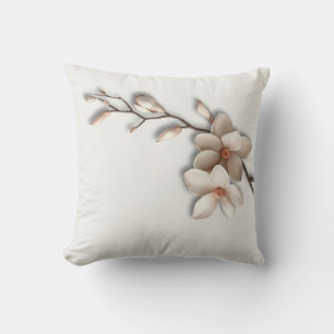  Magnolia Flower Minimalist Zen Cushion