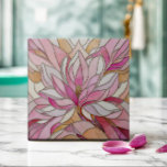Magnolia Flower Mosaic Ceramic Tile<br><div class="desc">These tiles showcase the elegance of magnolia flowers in a captivating mosaic style. Whether you’re decorating your kitchen,  bathroom,  or any other space,  these tiles add a touch of botanical beauty.</div>