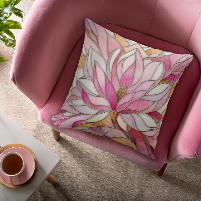 Magnolia Flower Mosaic Cushion (Creator Uploaded)