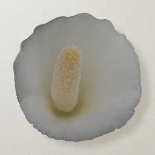 Magnolia Flower Round Pillow