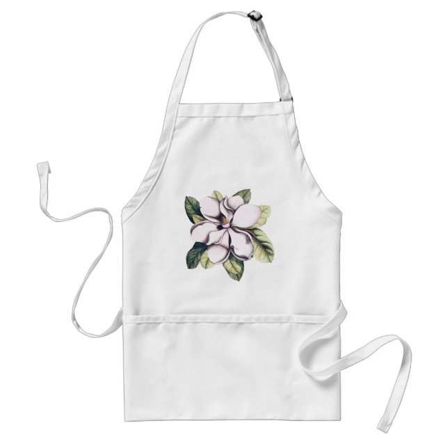 Magnolia Flower Standard Apron (Front)
