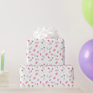 Magnolia flower wrapping paper, pink Magnolia Paper