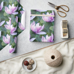 Magnolia Flowers Pattern  Wrapping Paper