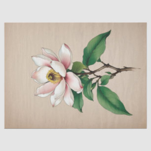 Magnolia Flowers Tissue Paper