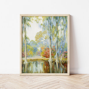 Magnolia Gardens Alfred Hutty Poster