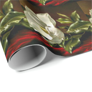 Magnolia Grandiflora-1895-Martin Johnson Heade Wrapping Paper