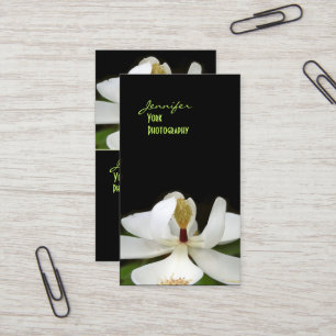 Magnolia, macro photography business cards