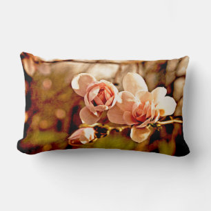Magnolia Mood in Pink Lumbar Cushion