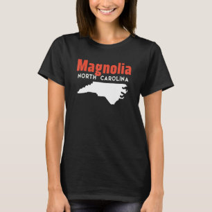 Magnolia North Carolina Usa State America Travel T-Shirt
