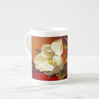 Magnolia on Red Velvet Martin Johnson Heade