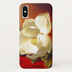 Magnolia on Red Velvet Martin Johnson Heade iPhone X Case