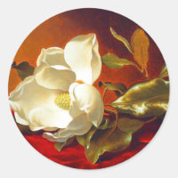 Magnolia on Red Velvet Martin Johnson Heade