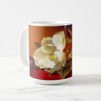 Magnolia on Red Velvet Martin Johnson Heade
