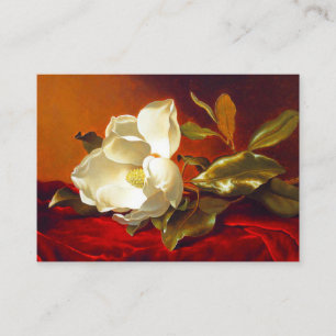 Magnolia on Red Velvet Martin Johnson Heade Enclosure Card