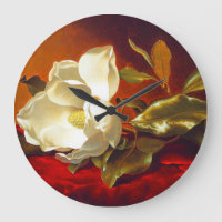 Magnolia on Red Velvet Martin Johnson Heade
