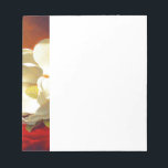 Magnolia on Red Velvet Martin Johnson Heade Notepad<br><div class="desc">Notepad featuring Martin Johnson Heade’s oil painting A Magnolia on Red Velvet (1885-95). A beautiful white magnolia rests upon red velvet. A marvellous gift for floral art lovers and American art enthusiasts!</div>